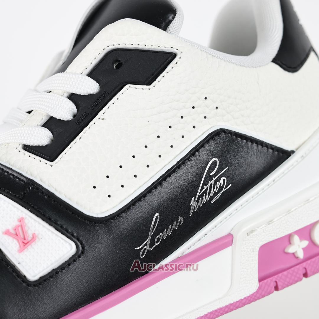 New Louis Vuitton LV Trainers Sneaker "White Black Pink" 1ADDZK Shoes