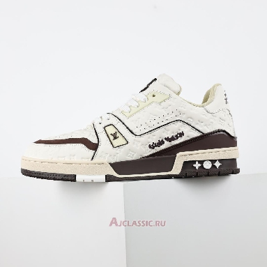 Buy Tyler the Creator x Louis Vuitton LV Trainers Sneaker White Mocha Brown 1ACR5I-2 Quality Reps Replicas Shoes