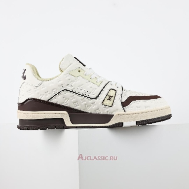 Buy Tyler the Creator x Louis Vuitton LV Trainers Sneaker White Mocha Brown 1ACR5I-2 Quality Reps Replicas Shoes