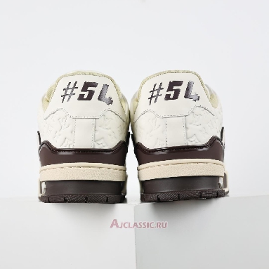 Buy Tyler the Creator x Louis Vuitton LV Trainers Sneaker White Mocha Brown 1ACR5I-2 Quality Reps Replicas Shoes