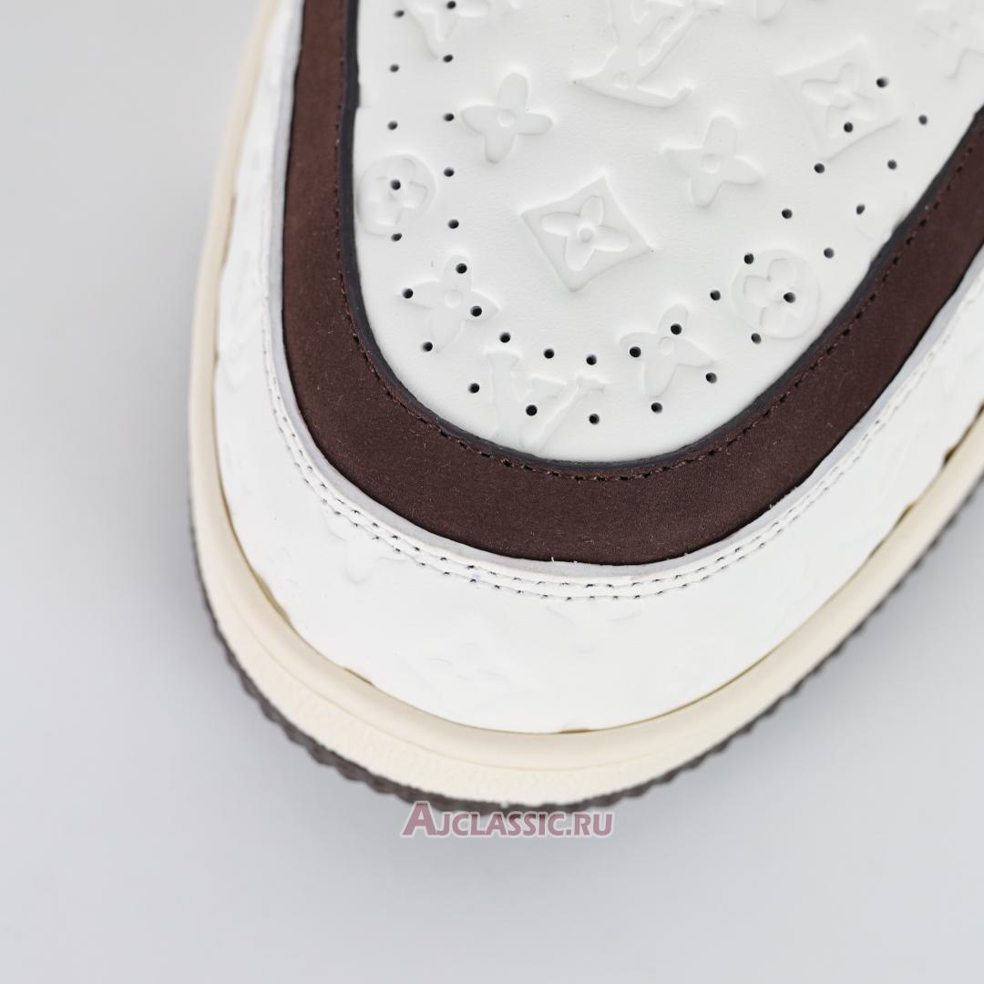 New Tyler the Creator x Louis Vuitton LV Trainers Sneaker "White Mocha" 1ACR5I-2 Shoes