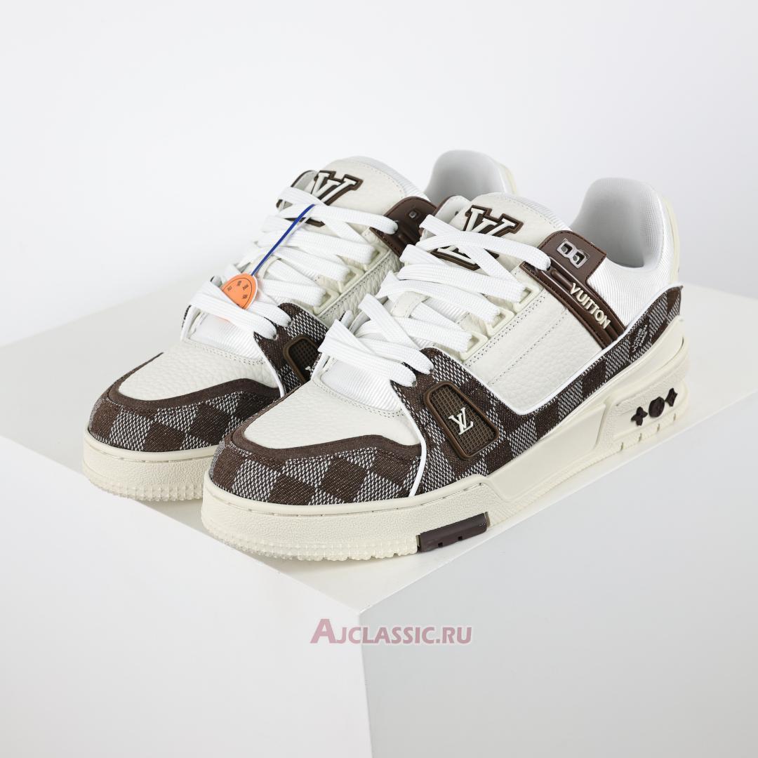 New Louis Vuitton LV Trainers Sneaker "Mocha Brown Damier Denim" 1ACPRL Shoes