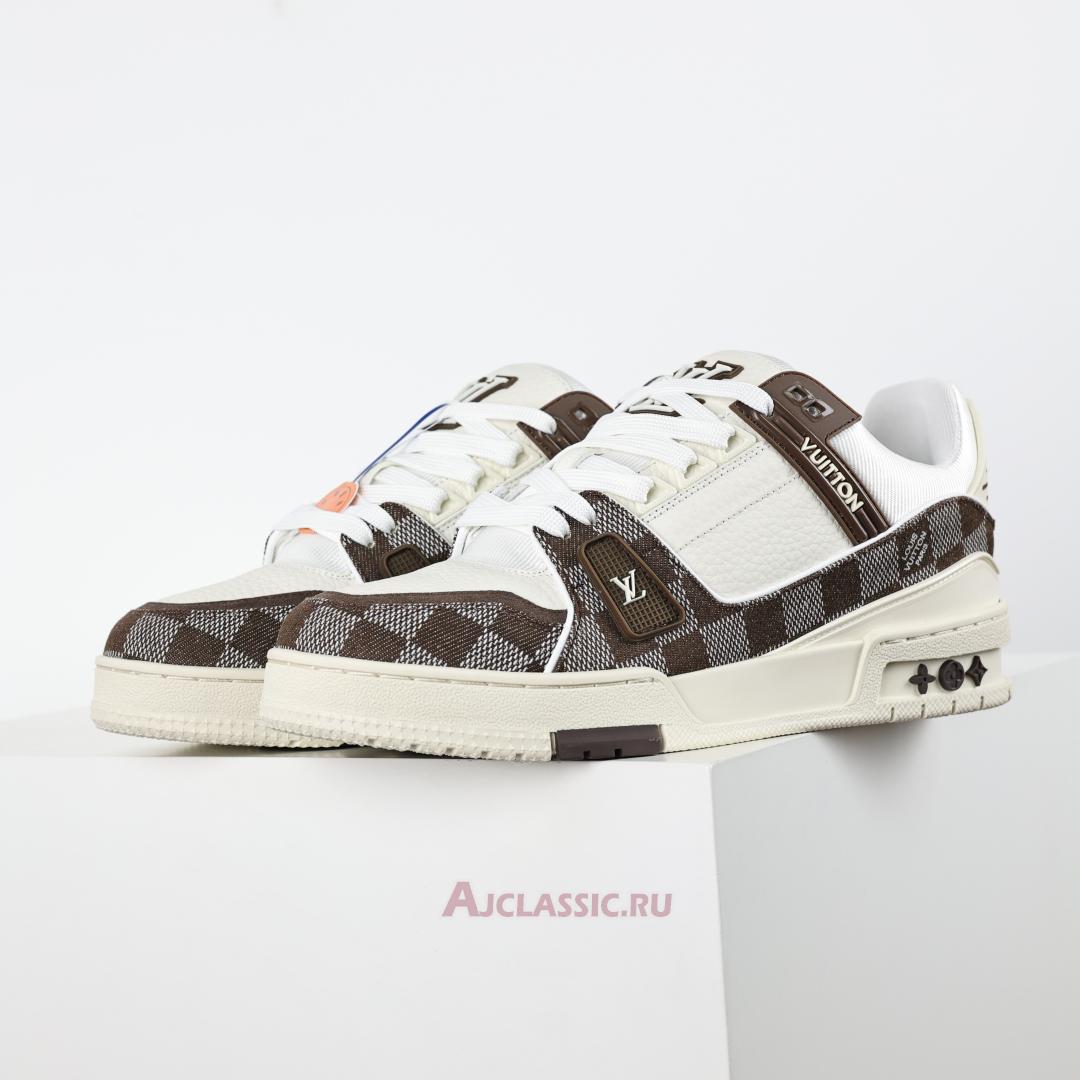 New Louis Vuitton LV Trainers Sneaker "Mocha Brown Damier Denim" 1ACPRL Shoes