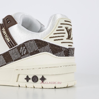 Buy Louis Vuitton LV Trainers Sneaker Mocha Brown Damier Denim Brown 1ACPRL Quality Reps Replicas Shoes