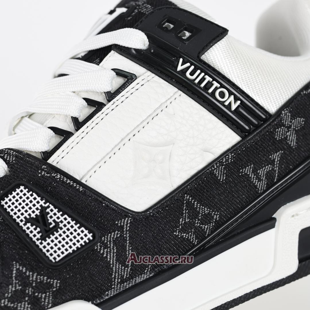 New Louis Vuitton LV Trainers Sneaker "Black White Monogram Denim" 1A9JG9 Shoes