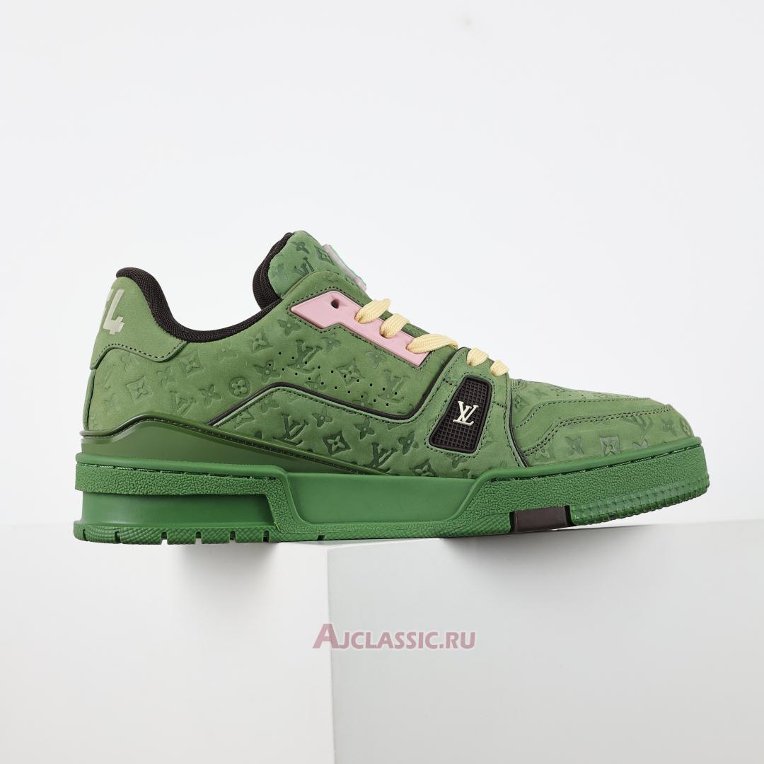 New Tyler the Creator x Louis Vuitton LV Trainers Sneaker "Green" 1ACR6C-2 Shoes