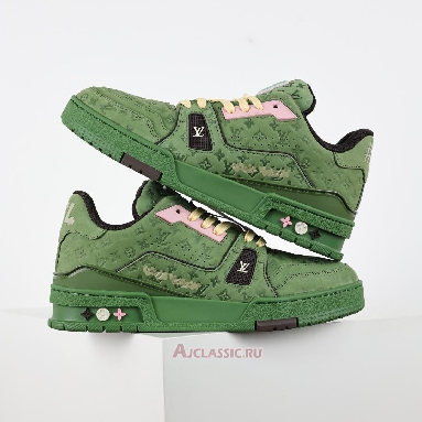 Buy Tyler the Creator x Louis Vuitton LV Trainers Sneaker Green Green 1ACR6C-2 Quality Reps Replicas Shoes