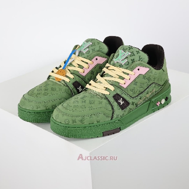 Buy Tyler the Creator x Louis Vuitton LV Trainers Sneaker Green Green 1ACR6C-2 Quality Reps Replicas Shoes