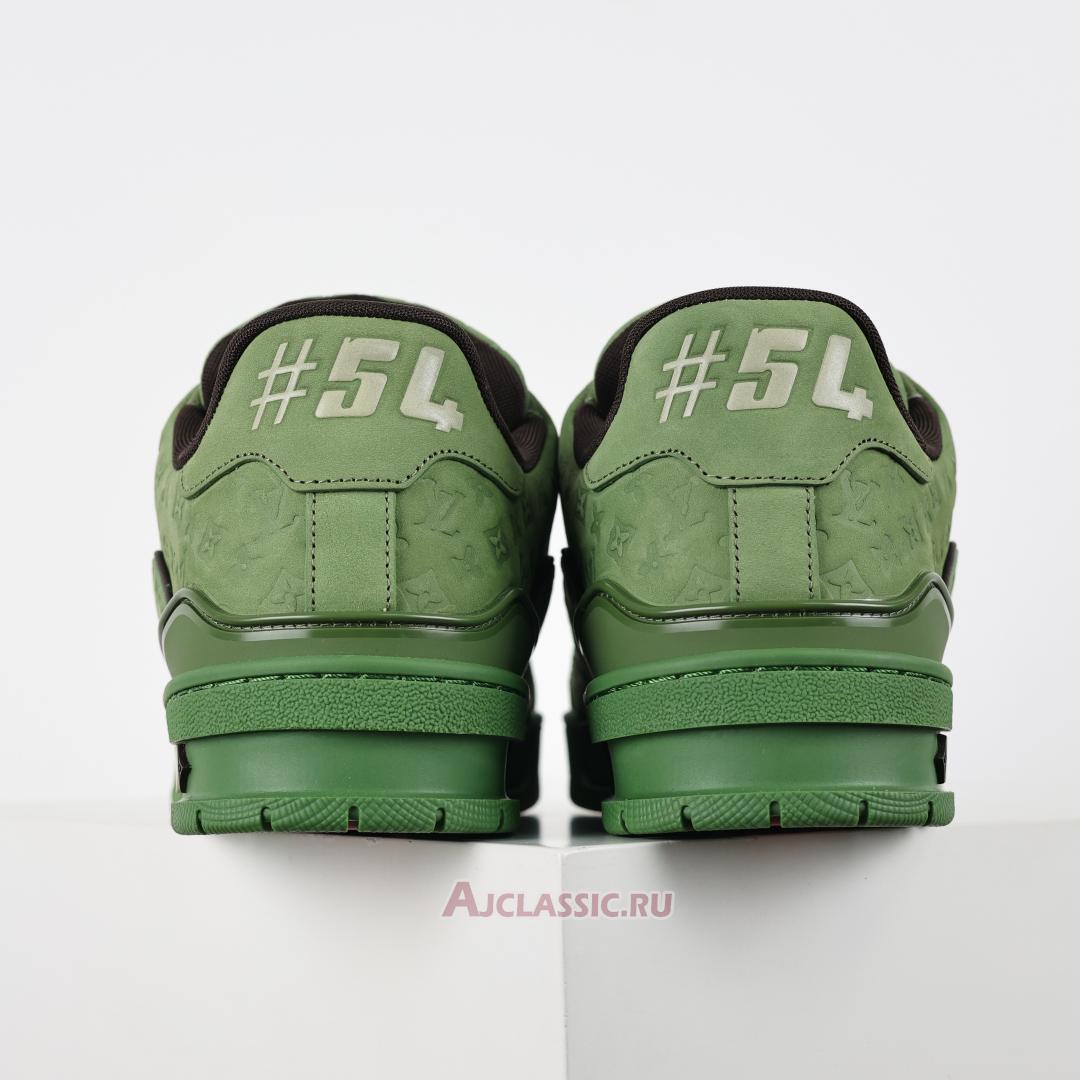 New Tyler the Creator x Louis Vuitton LV Trainers Sneaker "Green" 1ACR6C-2 Shoes