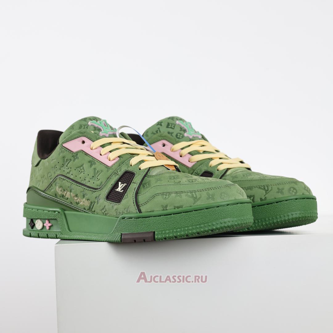 New Tyler the Creator x Louis Vuitton LV Trainers Sneaker "Green" 1ACR6C-2 Shoes