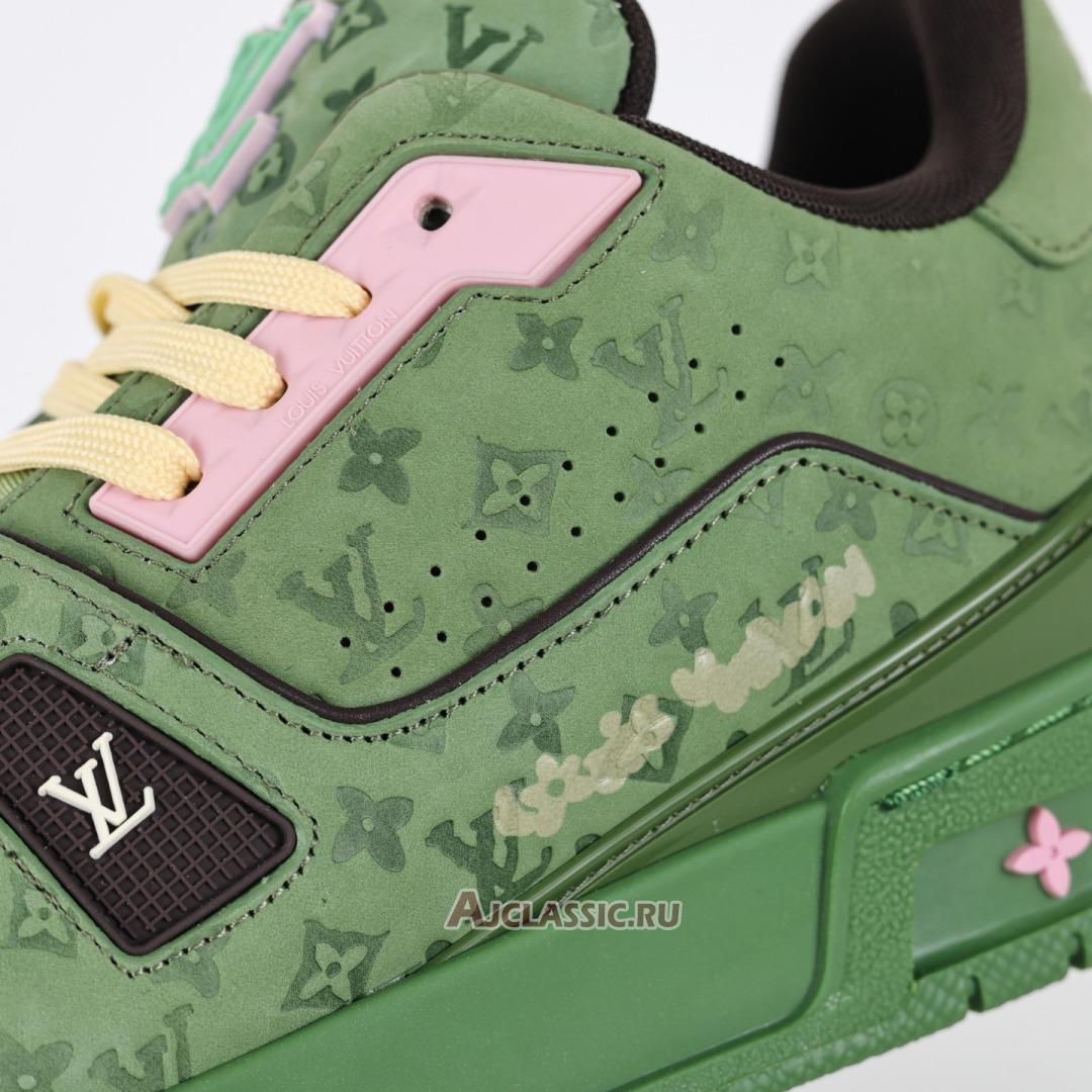 New Tyler the Creator x Louis Vuitton LV Trainers Sneaker "Green" 1ACR6C-2 Shoes