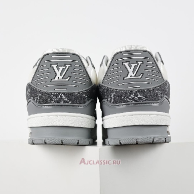 Buy Louis Vuitton LV Trainers Sneaker Grey White Monogram Denim Grey 1ADF5B Quality Reps Replicas Shoes