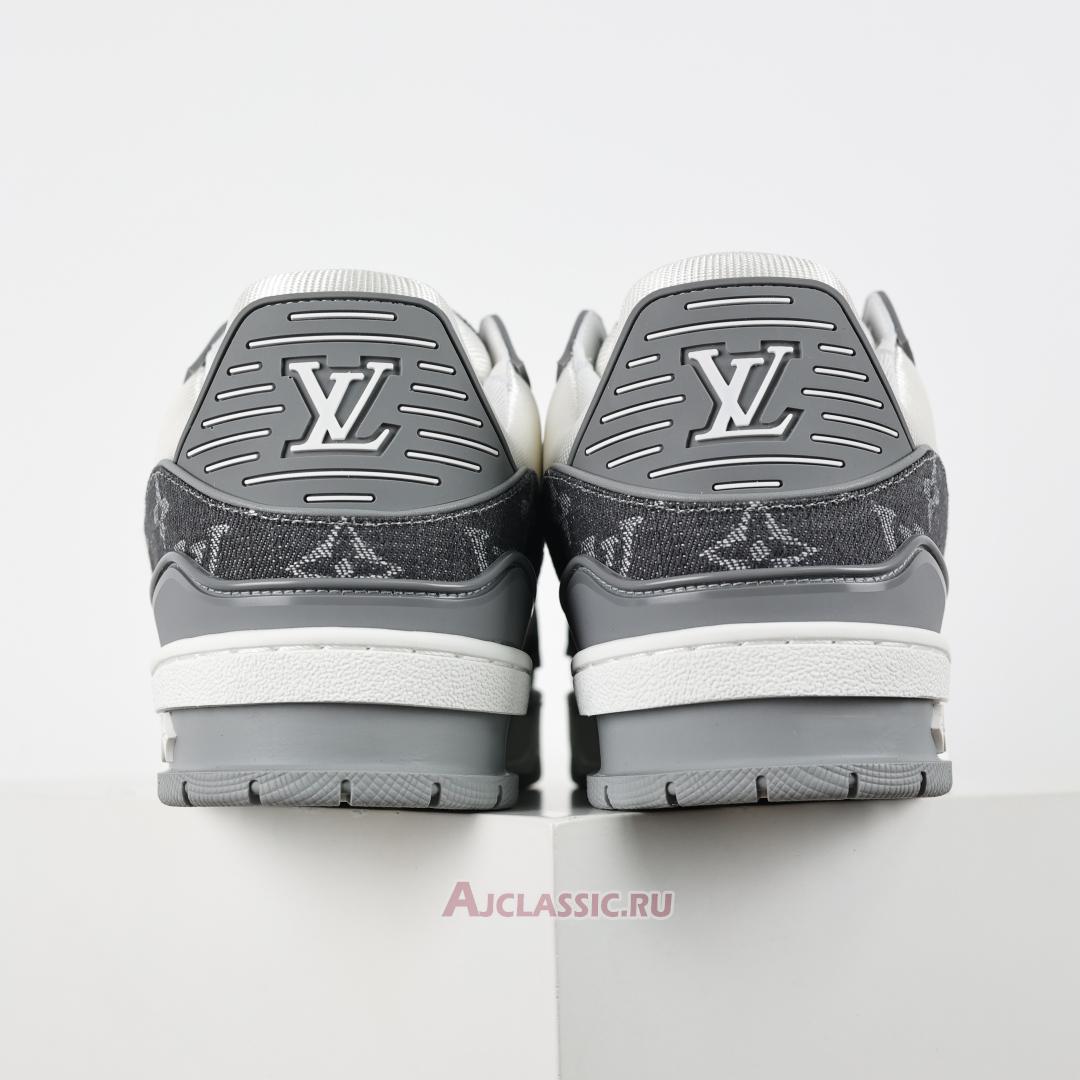 New Louis Vuitton LV Trainers Sneaker "Grey White Monogram Denim" 1ADF5B Shoes