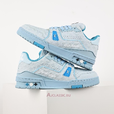 Buy Tyler the Creator x Louis Vuitton LV Trainers Sneaker Blue Blue 1ACRYB-2 Quality Reps Replicas Shoes