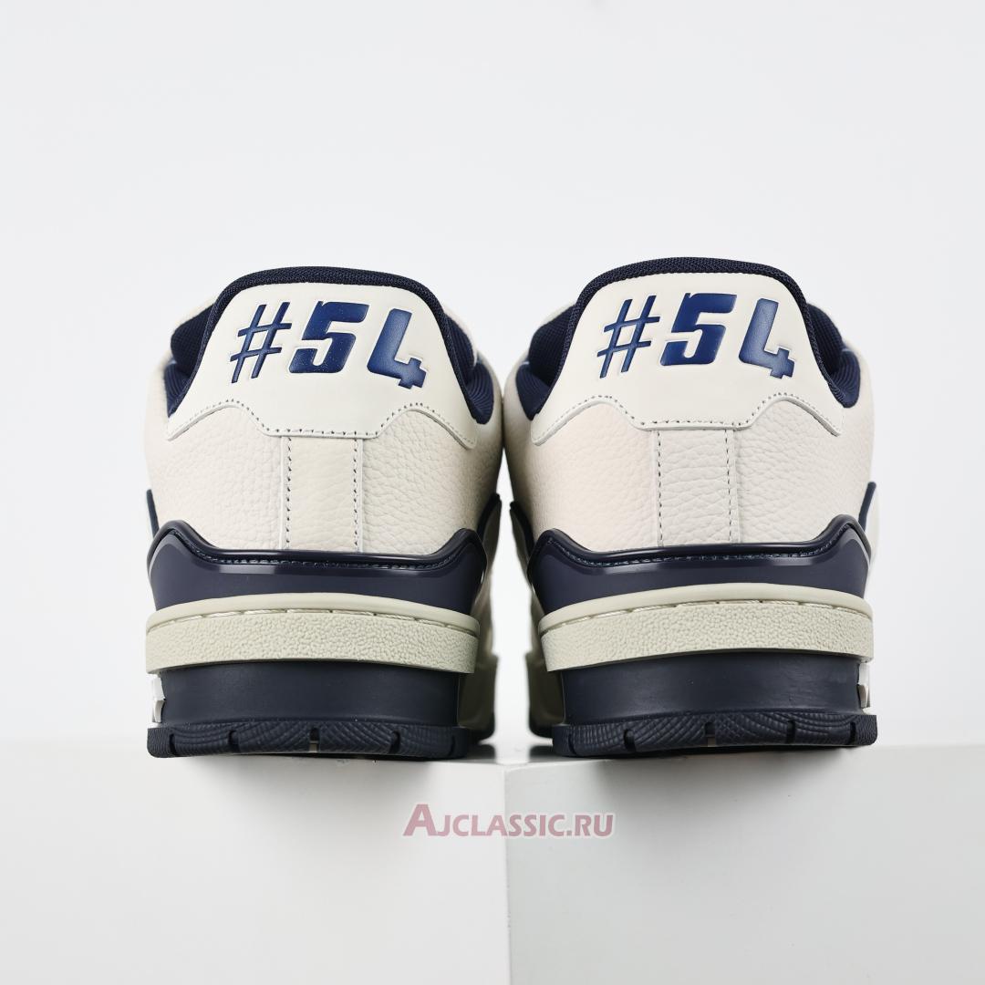 New Louis Vuitton LV Trainers Sneaker "#54 Signature - White Marine" 1ABNIL-2 Shoes