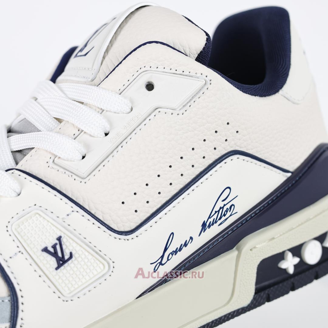New Louis Vuitton LV Trainers Sneaker "#54 Signature - White Marine" 1ABNIL-2 Shoes