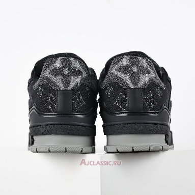 Buy Louis Vuitton LV Trainers Sneaker Black Monogram Denim Black 1AC4ZG Quality Reps Replicas Shoes