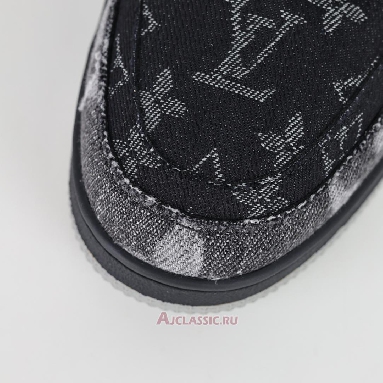 Buy Louis Vuitton LV Trainers Sneaker Black Monogram Denim Black 1AC4ZG Quality Reps Replicas Shoes