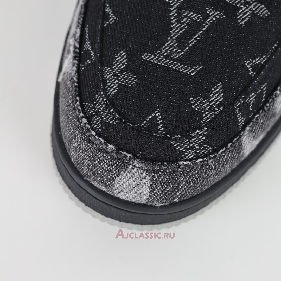 New Louis Vuitton LV Trainers Sneaker "Black Monogram Denim" 1AC4ZG Shoes
