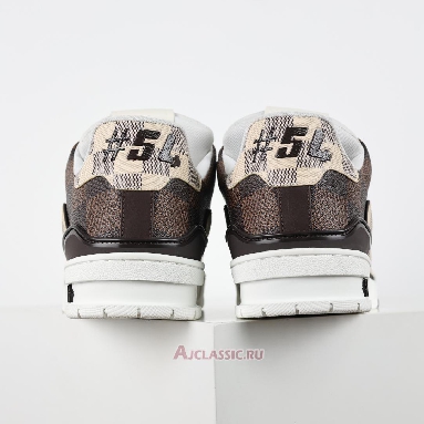 Buy Louis Vuitton LV Trainers Sneaker #54 Damier Ebene Multi Brown 1AAST7-2 Quality Reps Replicas Shoes