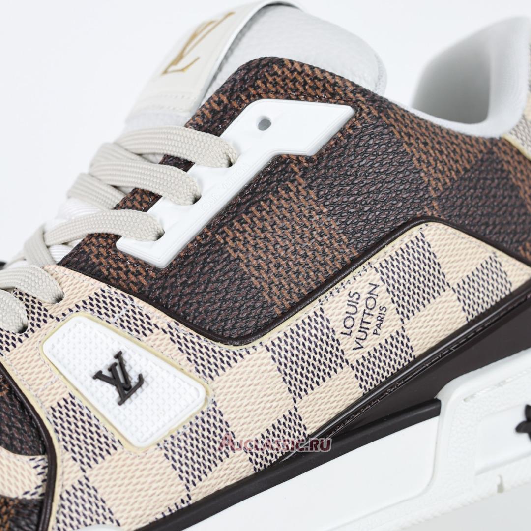 New Louis Vuitton LV Trainers Sneaker "#54 Damier Ebene Multi" 1AAST7-2 Shoes