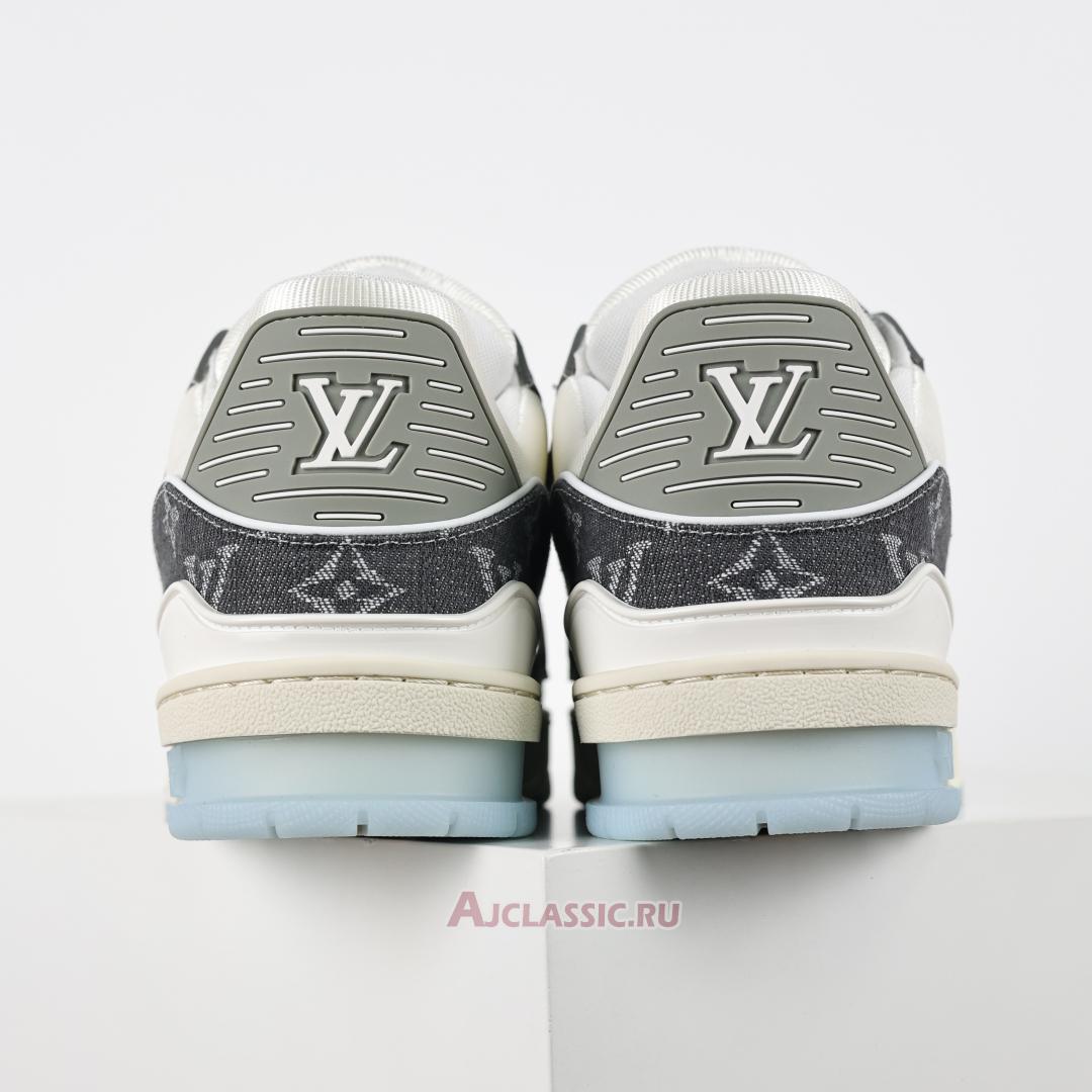 New Louis Vuitton LV Trainers Sneaker "Grey White Monogram Denim" 1ADHIO Shoes