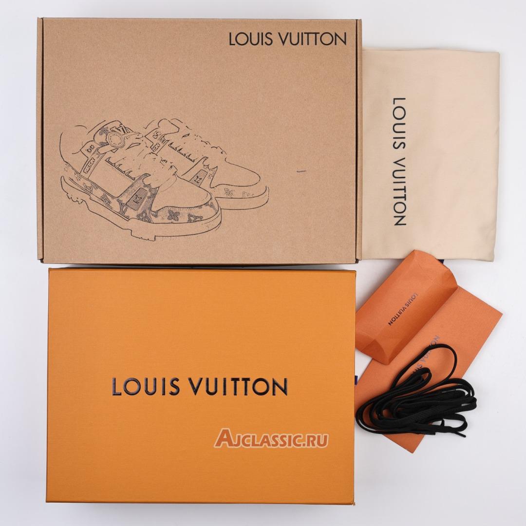 New Louis Vuitton LV Trainers Sneaker "Grey White Monogram Denim" 1ADHIO Shoes