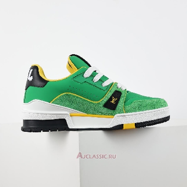 Buy Louis Vuitton LV Trainers Sneaker Green Hairy Suede Green 1ADHTN Quality Reps Replicas Shoes