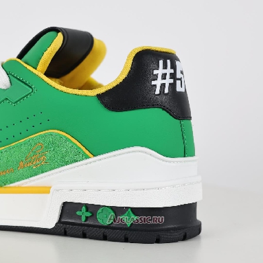 Buy Louis Vuitton LV Trainers Sneaker Green Hairy Suede Green 1ADHTN Quality Reps Replicas Shoes