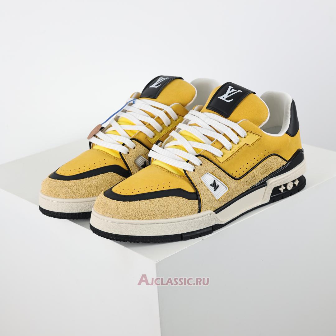 New Louis Vuitton LV Trainers Sneaker "Yellow Hairy Suede" 1ADHVB Shoes