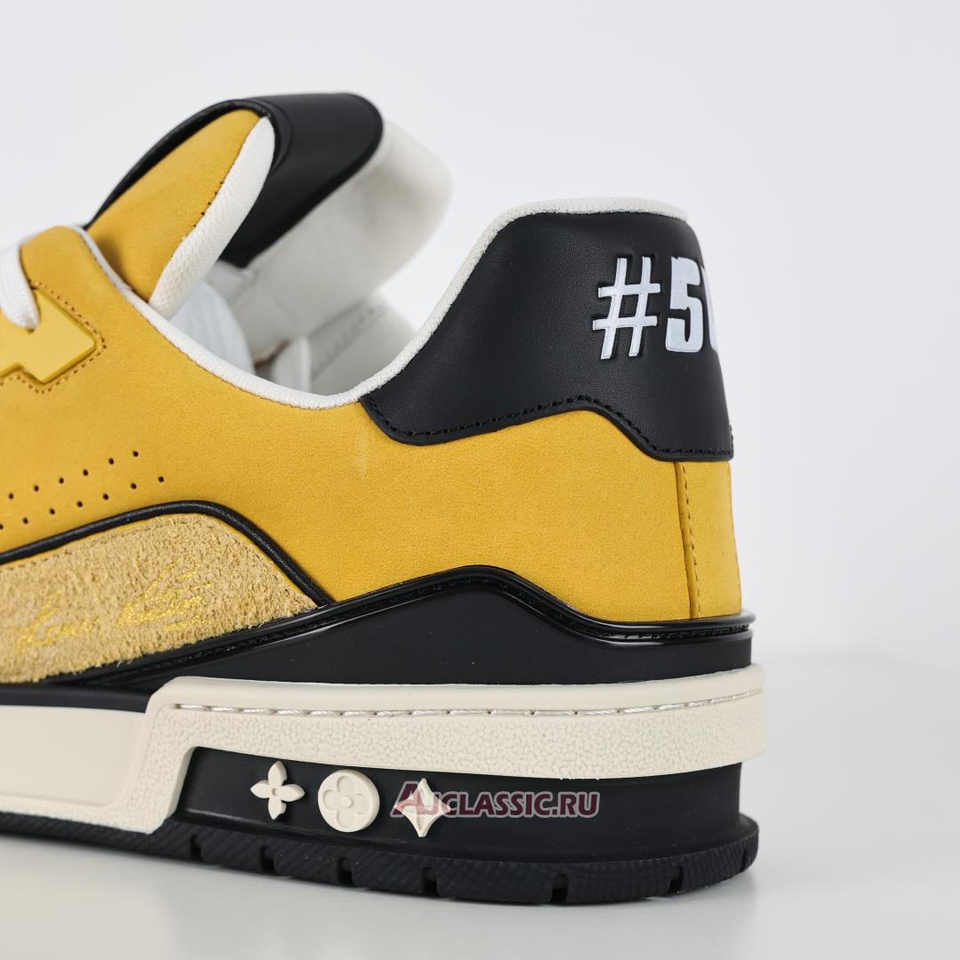 New Louis Vuitton LV Trainers Sneaker "Yellow Hairy Suede" 1ADHVB Shoes