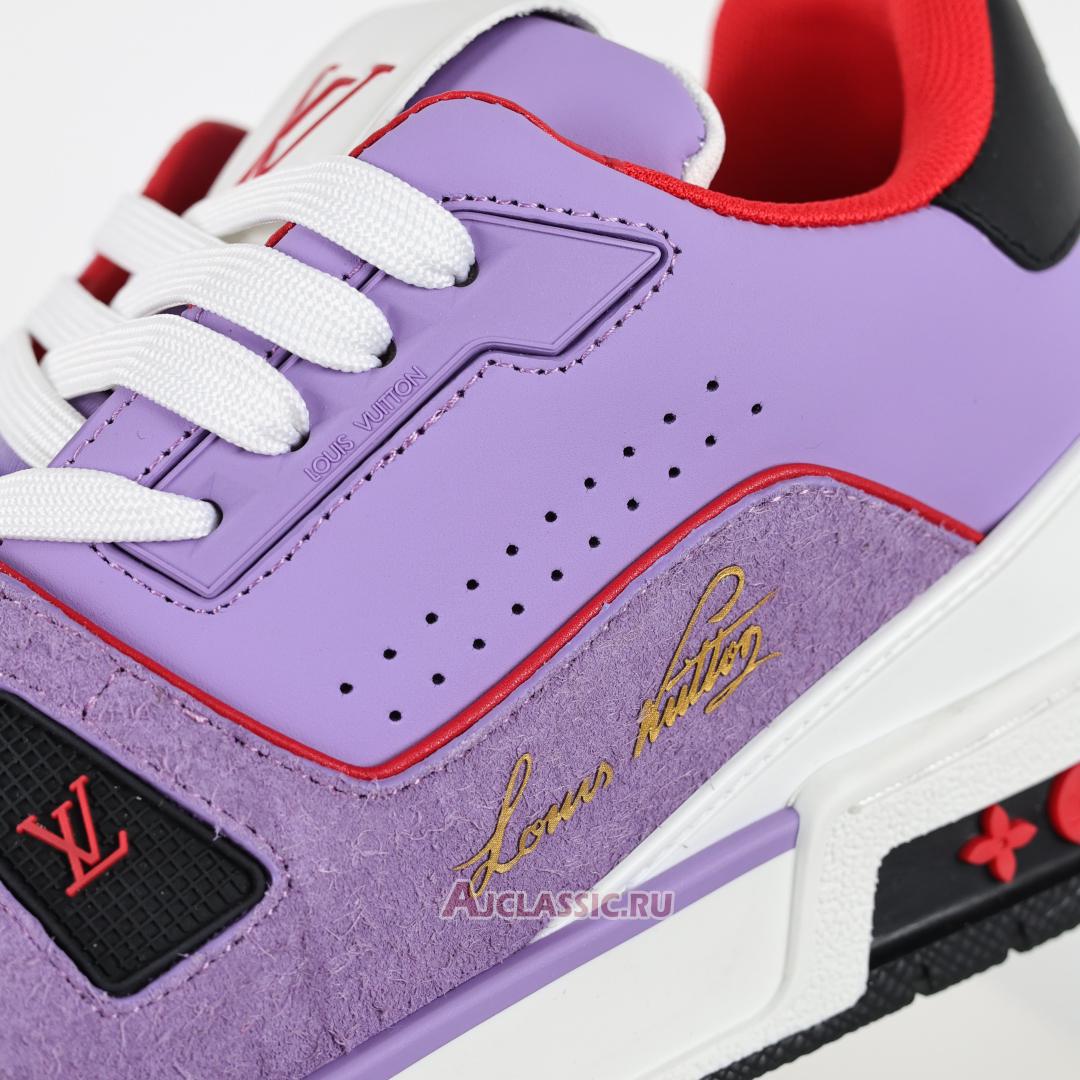 New Louis Vuitton LV Trainers Sneaker "Purple Hairy Suede" 1ADHU7 Shoes