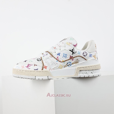 Buy Takashi Murakami x Louis Vuitton LV Trainers Sneaker White Multicolored White 1AGZDF Quality Reps Replicas Shoes