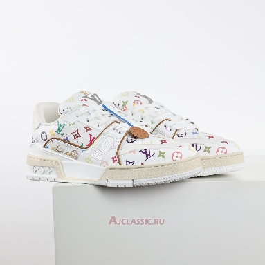 Buy Takashi Murakami x Louis Vuitton LV Trainers Sneaker White Multicolored White 1AGZDF Quality Reps Replicas Shoes