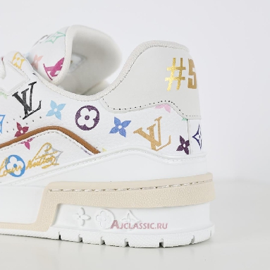 Buy Takashi Murakami x Louis Vuitton LV Trainers Sneaker White Multicolored White 1AGZDF Quality Reps Replicas Shoes