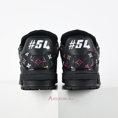 Buy Takashi Murakami x Louis Vuitton LV Trainers Sneaker Black Multicolored Black 1AHEKX Quality Reps Replicas Shoes