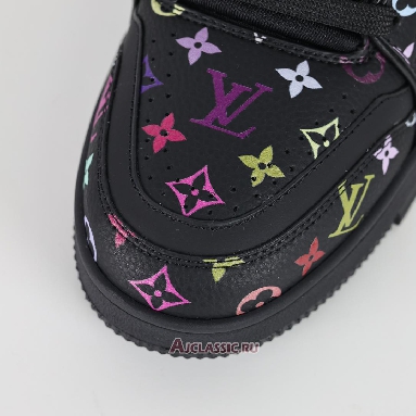 Buy Takashi Murakami x Louis Vuitton LV Trainers Sneaker Black Multicolored Black 1AHEKX Quality Reps Replicas Shoes