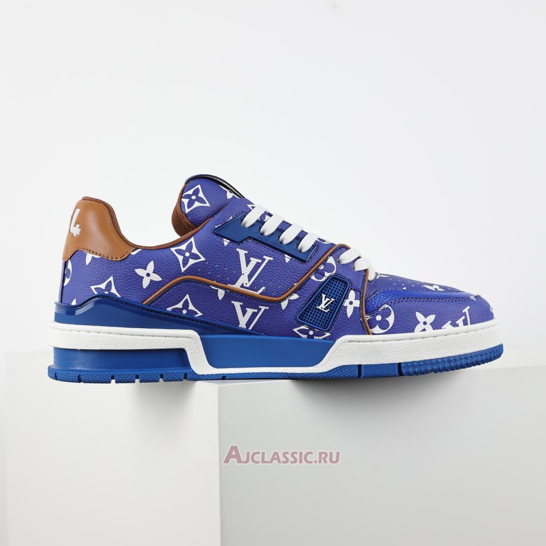 New Louis Vuitton LV Trainers Sneaker "Blue Monogram Printed" 1AHAND-2 Shoes