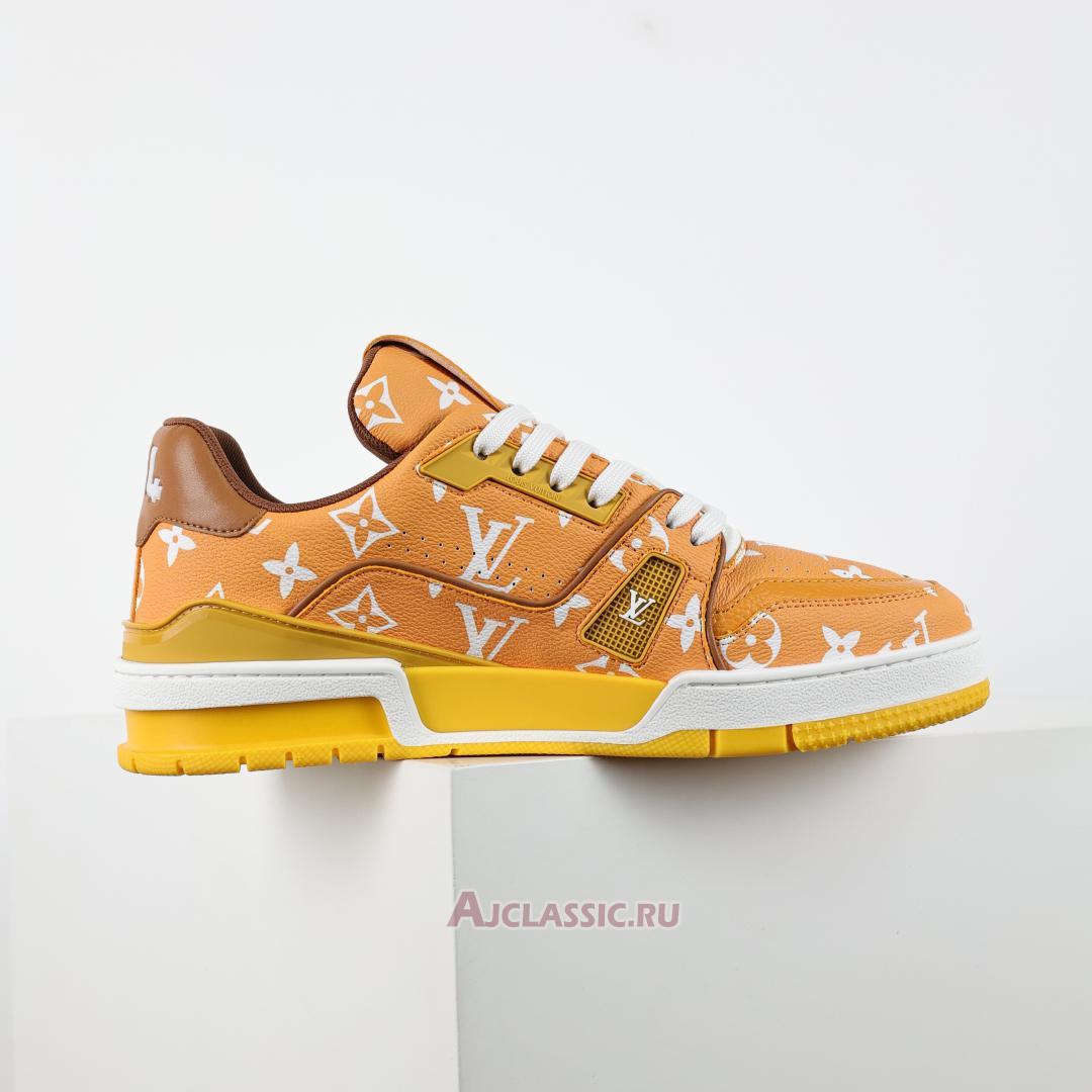 New Louis Vuitton LV Trainers Sneaker "Yellow Monogram Printed" 1AHAOF-2 Shoes