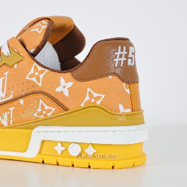 Buy Louis Vuitton LV Trainers Sneaker Yellow Monogram Printed Yellow 1AHAOF-2 Quality Reps Replicas Shoes