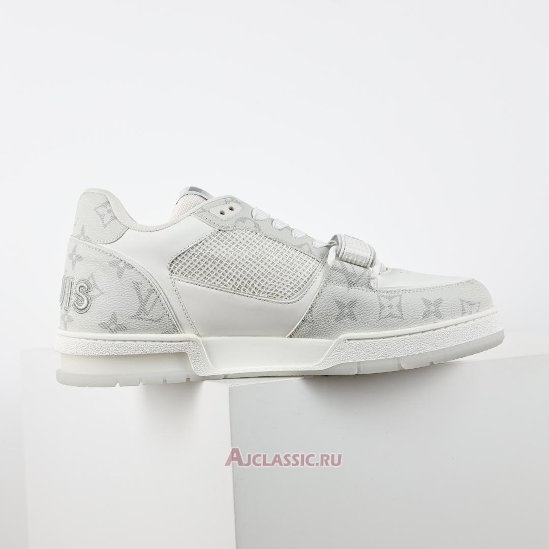 New Louis Vuitton LV Trainers Sneaker "Velcro Strap - White Monogram Denim" 1ADF0X-2 Shoes
