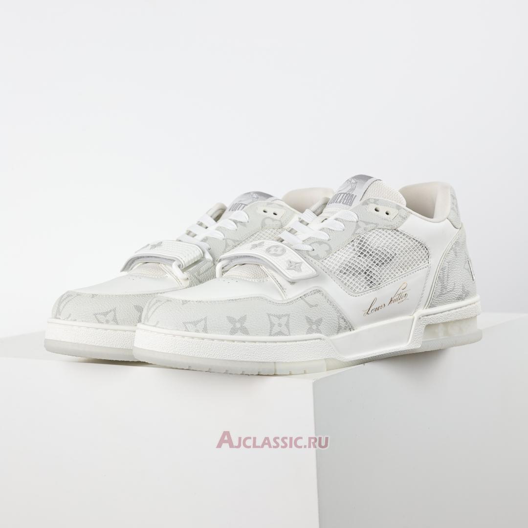New Louis Vuitton LV Trainers Sneaker "Velcro Strap - White Monogram Denim" 1ADF0X-2 Shoes