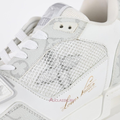 Buy Louis Vuitton LV Trainers Sneaker Velcro Strap - White Monogram Denim White 1ADF0X-2 Quality Reps Replicas Shoes
