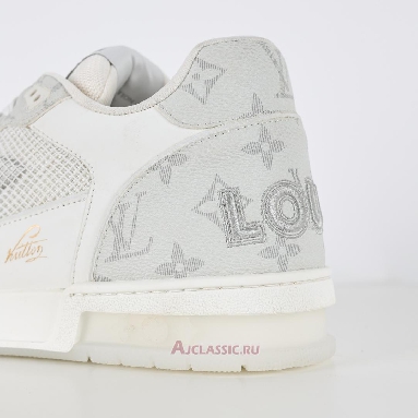 Buy Louis Vuitton LV Trainers Sneaker Velcro Strap - White Monogram Denim White 1ADF0X-2 Quality Reps Replicas Shoes
