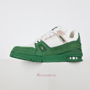 Buy Louis Vuitton LV Trainer Sneaker Green White Green 1AHTL0-2 Quality Reps Replicas Shoes