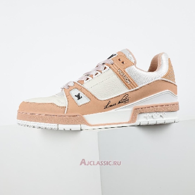 Buy Louis Vuitton LV Trainer Sneaker Orange White Orange 1ACWA9-2 Quality Reps Replicas Shoes