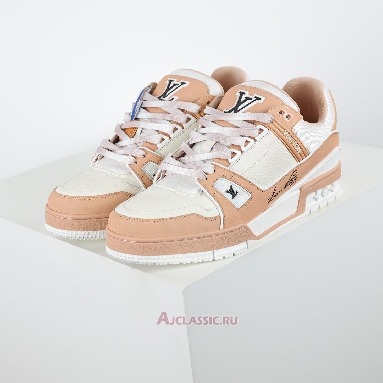 Buy Louis Vuitton LV Trainer Sneaker Orange White Orange 1ACWA9-2 Quality Reps Replicas Shoes