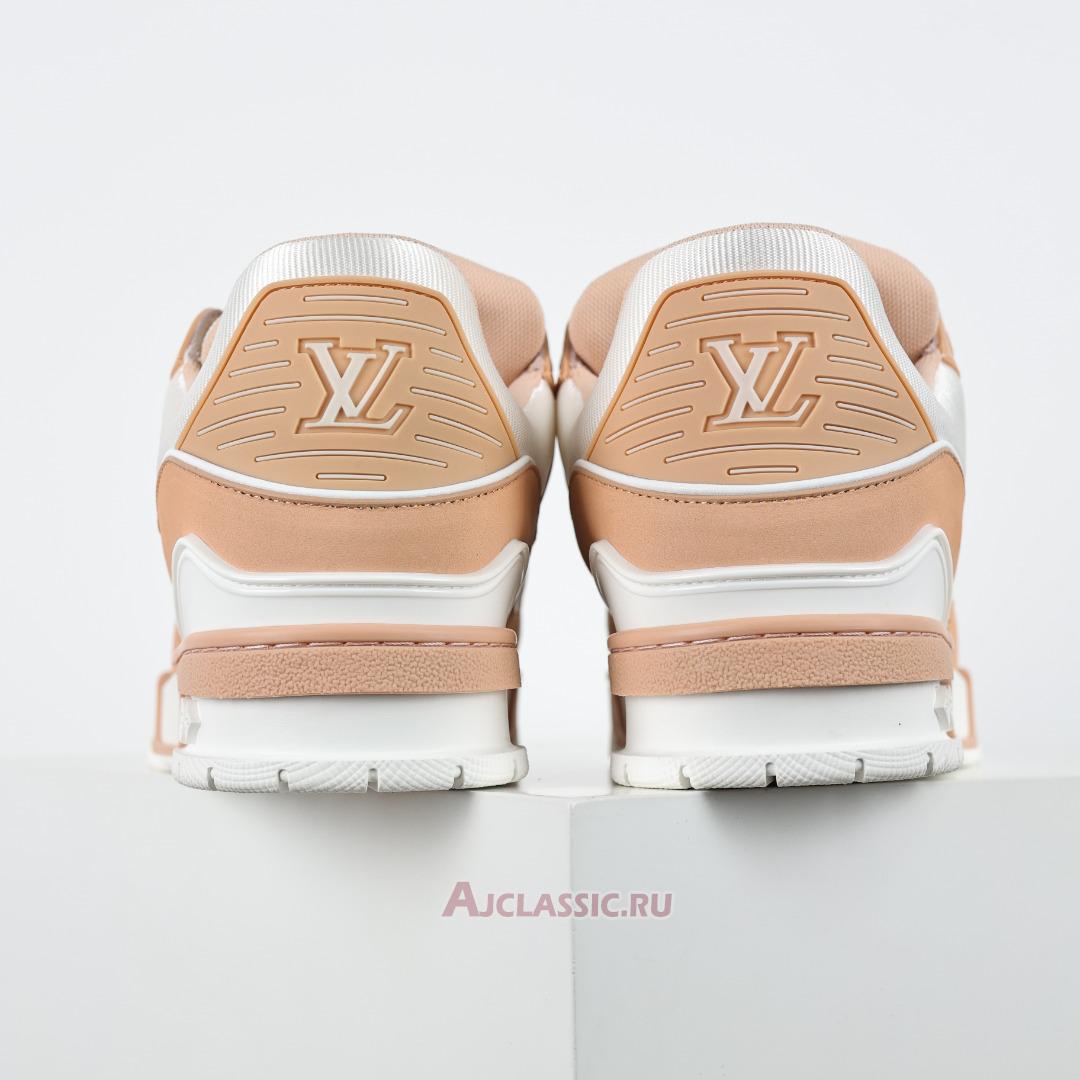 New Louis Vuitton LV Trainer Sneaker "Orange White" 1ACWA9-2 Shoes
