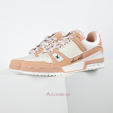 Buy Louis Vuitton LV Trainer Sneaker Orange White Orange 1ACWA9-2 Quality Reps Replicas Shoes