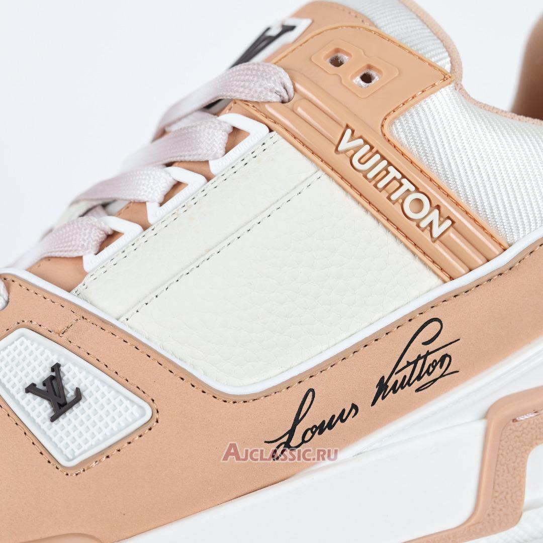 New Louis Vuitton LV Trainer Sneaker "Orange White" 1ACWA9-2 Shoes